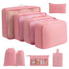 Nine-piece set/small bunch pocket/triangular bag [pink] / 290t twill tarpaulin