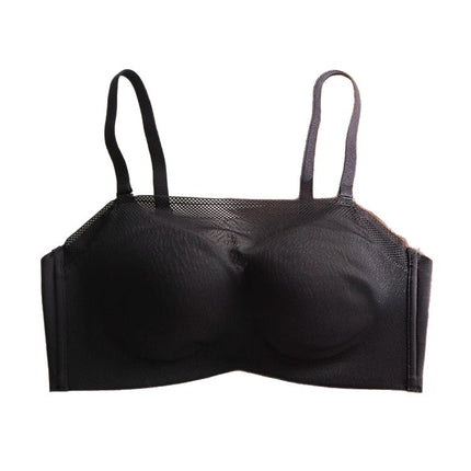Strapless Anti-Exposure Seamless Bra for Women, Thin Style, Small Chest, Gathers Side Breasts, Prevents Sagging, Wireless, Comfortable Bra