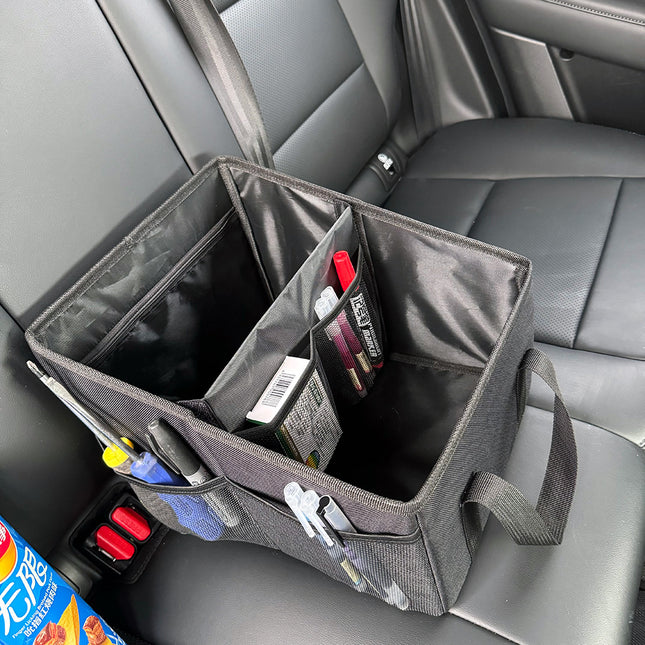 Car Trunk Storage Box Oxford Cloth Organizer with Handle / Boîte rangement coffre voiture tissu Oxford organisateur poignée