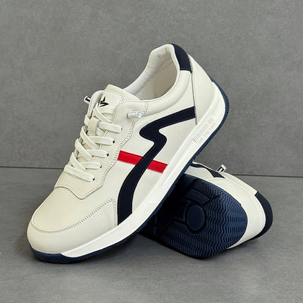 Forrest Gump Shoes Men's First-Layer Cowhide Light Luxury Style Breathable Flat White Shoes Youth Versatile Summer Sports and Casual Shoes