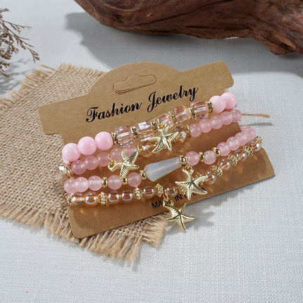 European and American Cross-Border Hot-Selling New Bohemian Bracelets Creative Tassel Multi-Layer Beaded Bracelets Fashion Jewelry