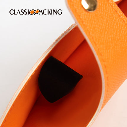 Portable Glasses Protective Bag Sunglasses Sunglasses PVC Leather Simple Protective Case Portable Glasses Storage Bag