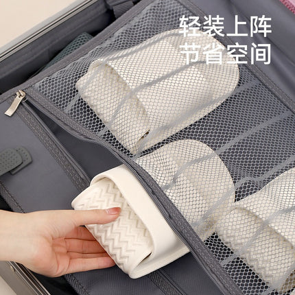 Foldable Portable Travel Slippers for Women Swimming Beach Non-slip Travel Hotel Disposable Slippers for Men Bathing
