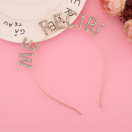 European and American Hair Bundles, Birthday Party Headbands, Happy Birthday, Fast and High-End Accessible Luxury Hair Accessories