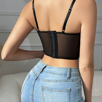 New Style Baby's Breath Spicy Girl Fishbone Top Hot-Selling Amazon Sexy Lingerie Bra European and American Camisole Tank Top