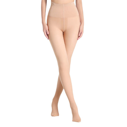 Women's Light Leg Artifact for Autumn and Winter fleece-lined Thickened plus size Double-Layer Button Removable Leggings Without Crotch Pantyhose