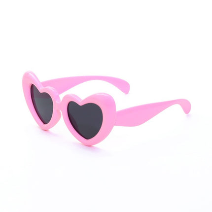 Funny and Interesting Inflatable Cute Square Heart Sunglasses for Women Ins Popular Trendy Street Style Sunglasses
