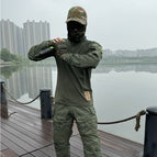 Army green suit / S