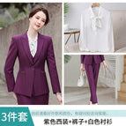 Purple suit + pants + shirt / S