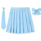 Pure (water color) skirt + bow tie + tie / 140CM