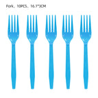 Blue fork-10pcs