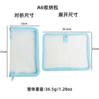 672cm³ / A6 blue storage bag