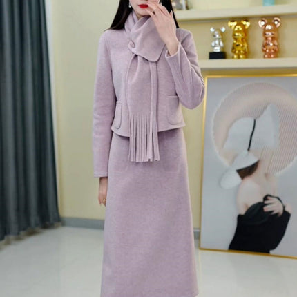 Taro Purple Sweater Suit Set / Ensemble Pull Violet