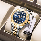 680 gold and blue steel strips