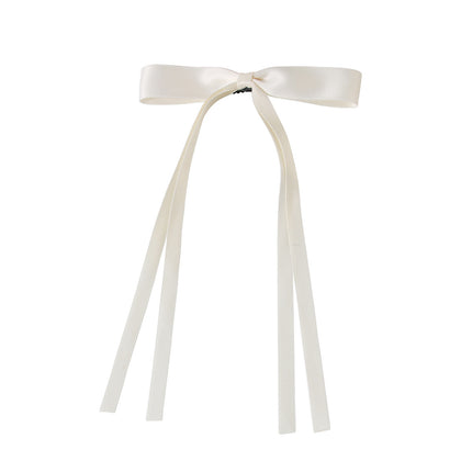 Yang Zi's Same Style Large Retro Ribbon Bow Hairpin for the Back of the Head, Super Fairy Elegant Hairpin Spring Clip Hair Accessory