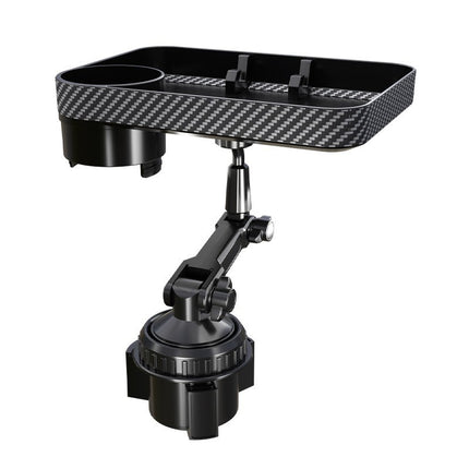 Source Factory Car-Mounted Water Bottle and Cup Holder, Rotatable Car Tray, Multifunctional Car Storage Rack for Mobile Phones