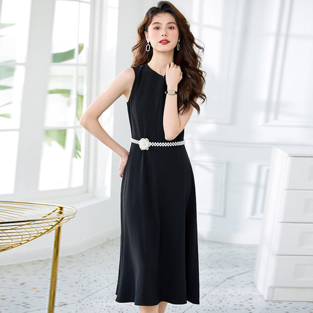 Celebrity Elegant Professional Suit dress Women's 2025 Summer New High-Level Style Professional Sleeveless Dress
