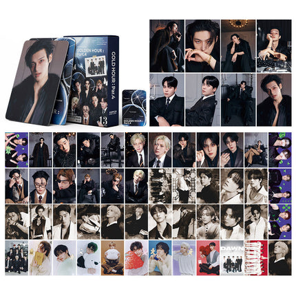 Korean Star 55 Boxed Small Cards Stray (g) I-Dle Ive Ateez Collection Lomo Cards Cross-Border