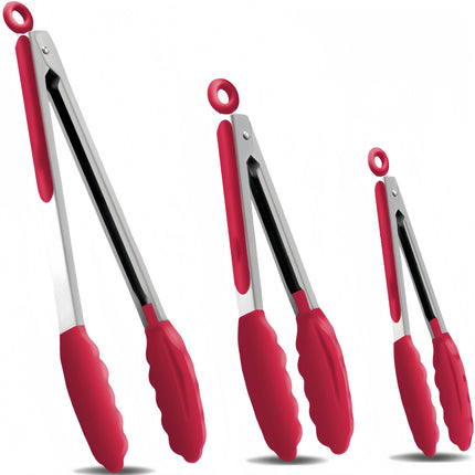 Cross-Border High-Temperature Resistant Steak Grilling Tongs 430 Stainless Steel Anti-Scalding Thickened Barbecue Tongs Kitchen Tools Food Tongs