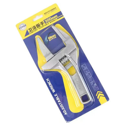 Cross-Border Bathroom Wrench Wholesale Short-Handle Adjustable Wrench Aluminum Alloy Lightweight Large-Opening Adjustable Wrench Mini Wrench