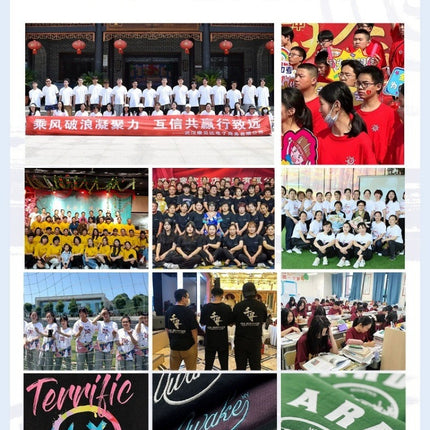 Digital Direct Printing Customized T-Shirts with Logo Short-Sleeved Team Uniforms Work Clothes Class Uniforms Cultural Shirts Advertising Shirts