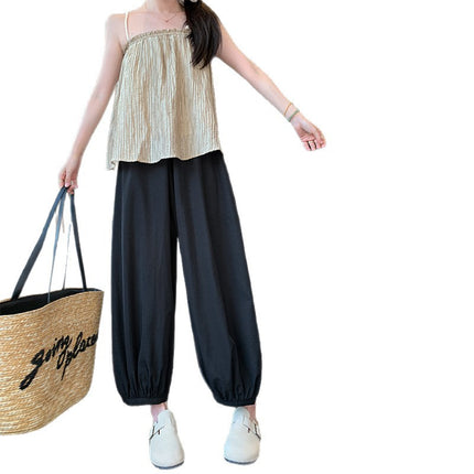 Spring and Autumn Cool Lantern Pants Women's Summer 2025 New Slim Loose Casual Pants High Waist Small Leg Jogger Pants