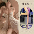 White + white fishnet stockings / One size fits all