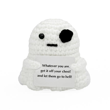Cross-Border Amazon Handmade Knitted Doll Halloween Gift Ghost Little Devil Grim Reaper Emotional Plush Toy Wholesale