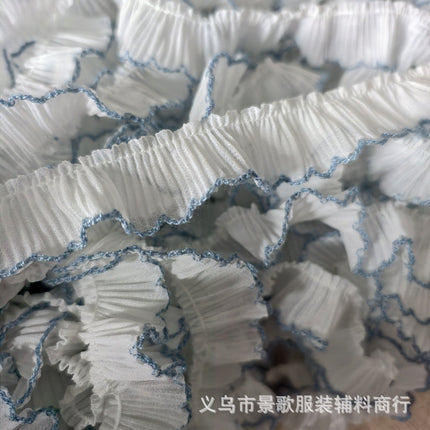 Spot Pleated Chiffon Lace DIY Handmade Clothing Accessories Clothing and Hat Skirt Decoration Home Fabric Curtain Decoration