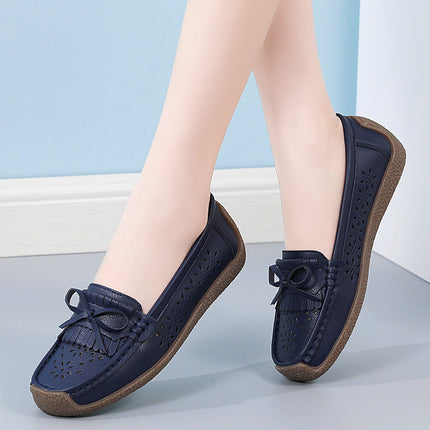 Cross-Border Large Size 2025 New Spring Flats for Women, Fashionable Soft-Soled Mom Shoes, Women's Casual Shoes, Sizes 35-44