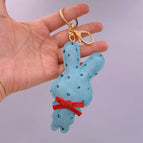 Blue 3d rabbit (pu leather model)