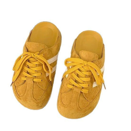 Thick-soled Baotou Half-tow Women's Outwear Birkan Shoes 2025 New Spring and Summer Slip-on Casual German Training Shoes All-match Single-layer Shoes