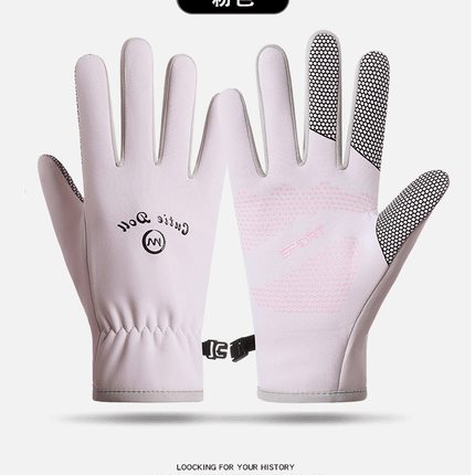 Winter Ski Gloves for Men and Women, Outdoor Cycling, Velvet, Thickeneded, Touch Screen, Cold-Proof, Windproof, Warm, Sports, Waterproof and Non-Slip