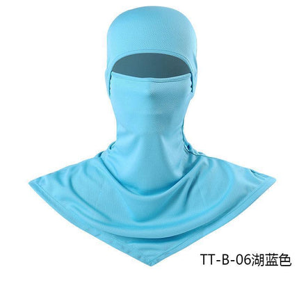 Summer Fishing Full Face Sun Protection Mask Outdoor Dustproof and Anti-Uv Hood Breathable Quick-Drying Sweat-Absorbent Cycling Hood