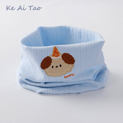 Children's Neck Warmer Autumn and Winter Fleece-Lined Warm A-Class Scarf Thickened Windproof Neck Gaiter Multifunctional Hat Neck Protector Cartoon