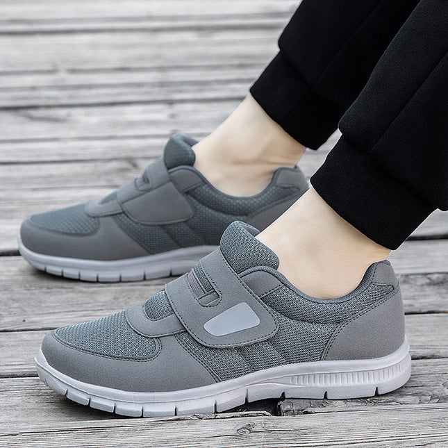 Four Seasons Middle-Aged and Elderly Mother's Shoes, Slip-On Slip-Ons, Elderly Shoes, Women's Shoes, Men's Shoes, Breathable and Lightweight Walking Shoes