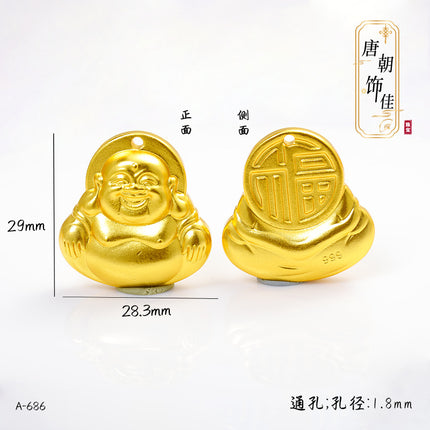 Long-standing Vietnamese gold diy accessories Fushun Gourd Taisui Ping An Lock Ruyi Shangui Wealth Pendant for Women