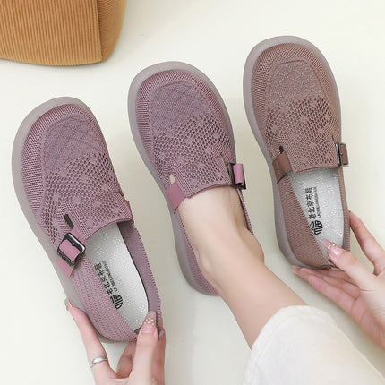 Mom's Shoes 2025 Autumn New Style Old Beijing Cloth Shoes for Women with Wide Feet, Large Foot Bones, Elderly Shoes, Slip-On Soft Sole