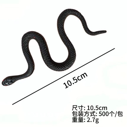 Festival party scary high simulation snake cobra round head snake water snake soft glue fake snake model toy