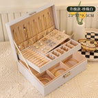 Upgraded version with earrings-double layer white
