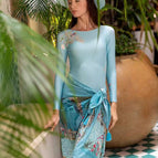 Tree bird long sleeve suit / S