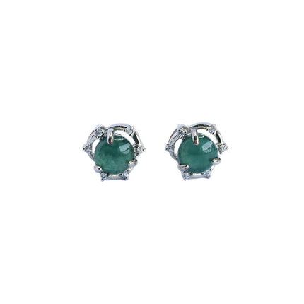 Guan Yu Natural Grade a Jade Earrings Blue Water Jade Jewelry E-Commerce Live Broadcast Hot Sale Wholesale Dropshipping S5070501