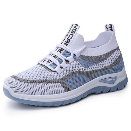 Shoes for Women, Versatile New Sports Shoes, Breathable Mesh Casual Shoes, Cross-Border Soft-Soled Comfortable Lace-Up Running Shoes