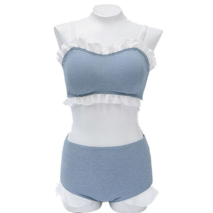 One-Piece Drop-Shipping Two-Piece Swimsuit for Women, Sexy Triangle Bikini, Korean Hot Spring Vacation Cross-Border Wholesale Swimwear