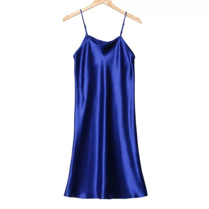 Special Cabinet Style Silk Slip Skirt Pure Mulberry Silk Nightgown Simple Exquisite Petticoat Mid-length Women's dress Solid Color