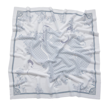Cross-Border New Product Voile Print 110 Square Scarf Classic Lace Scarf Turban Malaysian Shawl