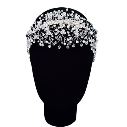 Youlapan Bridal Flower Hair Comb Handmade Pearl Hair Accessory Fashionable Versatile Hair Accessory for Going Out Hp571