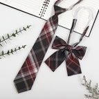 Jk010 dark brown color (tie + collar flower)