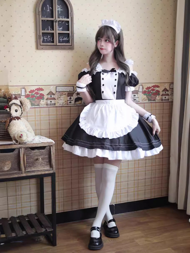 23 Years New Maid Outfit Cute Two-Dimensional Lolita Dress Cat Maid Uniform Restaurant Maid Suit