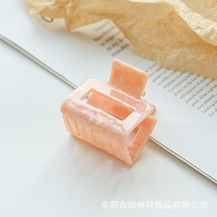 Acetate Hair Clip, European and American Fashion, Small Square Claw Clip for Commuting, Versatile Hair Accessory for Updos